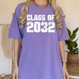 Class Of 2032 High School College Graduation Reunion T-Shirt Women's Comfort Colors T-Shirt Violet