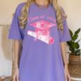 Class Of 2032 Senior 2032 Back To School 2032 Graduation Cap Women's Comfort Colors T-Shirt Violet