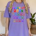 Class Of 2034 Grow With Me Graduation First Day Of School Women's Comfort Colors T-Shirt Violet