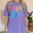 Class Of 2036 First Day Kindergarten Grow With Me Graduation Women's Comfort Colors T-Shirt Violet