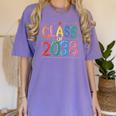 Class Of 2038 Pre K Graduate Preschool Graduation Women's Comfort Colors T-Shirt Violet