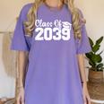 Class Of 2039 Senior 2039 Kindergarten To Graduation Women's Comfort Colors T-Shirt Violet