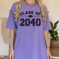 Class Of 2040 Grow With Me Graduation First Day Of School Women's Comfort Colors T-Shirt Violet
