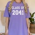 Class Of 2041 Graduation School Future Graduate Women's Comfort Colors T-Shirt Violet