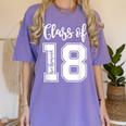 Class Of Two Thousand 18 Shirt Graduation T-Shirt Women's Comfort Colors T-Shirt Violet