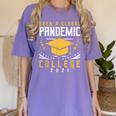 College 2021 Degree Graduation Graduate Women's Comfort Colors T-Shirt Violet