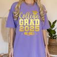 College Grad Class Of 2025 Senior Graduate Graduation Women's Comfort Colors T-Shirt Violet