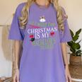 College Student Christmas Bachelors Degree Graduation Women's Comfort Colors T-Shirt Violet