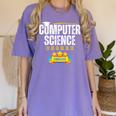 Computer Science Degree Graduation Senior Celebration Grad Women's Comfort Colors T-Shirt Violet