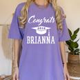 Congrats 2018 Brianna College High School Graduation T-Shir Women's Comfort Colors T-Shirt Violet