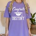 Congrats 2018 Destiny College High School Graduation T-Shir Women's Comfort Colors T-Shirt Violet