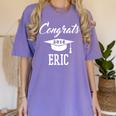 Congrats 2018 Eric College High School Graduation Women's Comfort Colors T-Shirt Violet