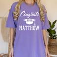 Congrats 2018 Matthew College High School Graduation T-Shir Women's Comfort Colors T-Shirt Violet