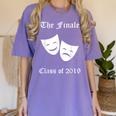 Cool Theater Graduation Tshirt Tragedy And Comedy Masks Women's Comfort Colors T-Shirt Violet