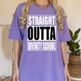 Cool Straight Outta Divinity School Graduation Shirt Women's Comfort Colors T-Shirt Violet