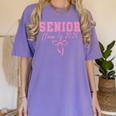 Coquette Senior 2026 Class Of 2026 Pink Bow Graduation 2026 Women's Comfort Colors T-Shirt Violet