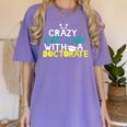 Crazy Cat Lady Doctorate Graduation T-Shirt Phd EdD Women's Comfort Colors T-Shirt Violet