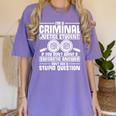 Criminal Justice Degree Graduation Criminal Justice Student Women's Comfort Colors T-Shirt Violet