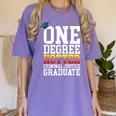 Criminal Justice Graduation Tshirt One Degree Hotter Women's Comfort Colors T-Shirt Violet
