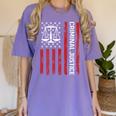 Criminal Justice Major College Student Graduate Graduation Premium Women's Comfort Colors T-Shirt Violet