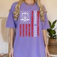 Criminal Justice Major College Student Graduate Graduation Women's Comfort Colors T-Shirt Violet