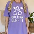 I Cuff Stupid Police Officer T Shirt Academy Graduation Women's Comfort Colors T-Shirt Violet