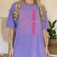 Cute Girls Women Class 2025 Graduation Senior Coquette Bow Women's Comfort Colors T-Shirt Violet