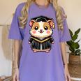 Cute Hamster Graduation Women's Comfort Colors T-Shirt Violet