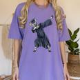 Dabbing Graduate Zebra Team Mascot Graduation Senior Shirt Women's Comfort Colors T-Shirt Violet