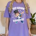 Dabbing Graduation Boy 1st Grade Class Of 2021 Nailed It Women's Comfort Colors T-Shirt Violet