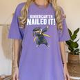 Dabbing Graduation Class Of 2025 Boy Kindergarten Nailed It Women's Comfort Colors T-Shirt Violet