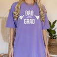 Dad Of The Grad School College University Graduation Women's Comfort Colors T-Shirt Violet