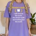 Dentist Dental School Graduation Tooth Oath Dentistry Women's Comfort Colors T-Shirt Violet