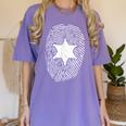 Deputy Sheriff DNA Sheriff Graduation 6 Star Badge Women's Comfort Colors T-Shirt Violet