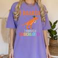 Dinosaur Graduation I Roared Through Kindergarten T-Shirt Women's Comfort Colors T-Shirt Violet