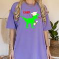 Dinosaur Rawr Diploma Grad Graduate Graduation Women's Comfort Colors T-Shirt Violet