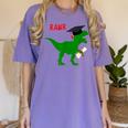 Dinosaur Rawr Diploma Graduate Graduation Women's Comfort Colors T-Shirt Violet