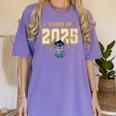 Disney Lilo & Stitch Graduation 2025 Stitch Collegiate Women's Comfort Colors T-Shirt Violet
