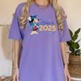 Disney Mickey Mouse Cap & Gown '25 Graduation Class Of 2025 Premium Tri-Blend Women's Comfort Colors T-Shirt Violet
