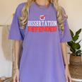 Dissertation Defended Doctorate Doctoral PhD Graduation Women's Comfort Colors T-Shirt Violet