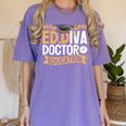 Doctor Of Education EdD Graduation ED Diva Women's Comfort Colors T-Shirt Violet