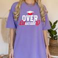Doctor Of Education Over Educated EdD Doctorate Graduation Women's Comfort Colors T-Shirt Violet