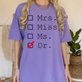 Doctor Graduation Women's Comfort Colors T-Shirt Violet