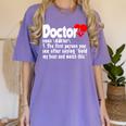 Doctor For Medical Med Student Graduation Women's Comfort Colors T-Shirt Violet