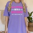 Doctoral Degree Graduation Woman With a Doctorate Women's Comfort Colors T-Shirt Violet