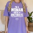 Doctorate Graduation For Doctorate Of Education Women's Comfort Colors T-Shirt Violet
