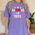 Earned It 2023 For Nurse Graduation Or RN LPN Class Of 2023 Women's Comfort Colors T-Shirt Violet