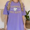 Earned Not Given Police Academy Graduation Police Officer Women's Comfort Colors T-Shirt Violet