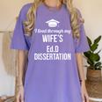 EDD Doctor Of Education EdD Wife Doctorate Graduation Women's Comfort Colors T-Shirt Violet