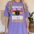 EdD Doctor Of Education Educated Doctorate Graduation Women's Comfort Colors T-Shirt Violet